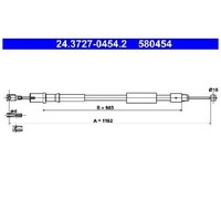 Handbremsseil Hinten Rechts FüR Mercedes Vito W639 03 Bis 26 ATE Neu Teil