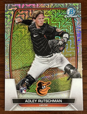 Adley Rutschman Chrome Mojo Refractor (RC) 2023 Bowman -  #40 Rookie