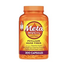 Metamucil 3-in-1 Fiber Capsules, Daily Psyllium Husk Supplement, Digestive