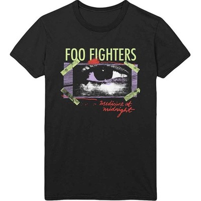 Foo Fighters T Shirt Medicine At Midnight Taped Band Logo offiziell Herren Size