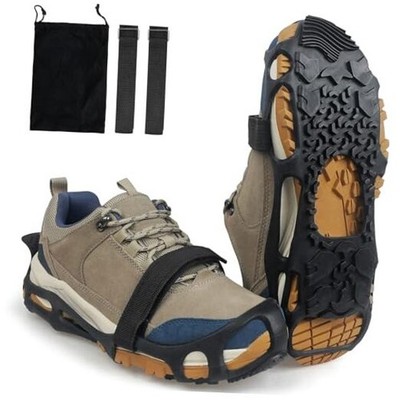 Spikeless Ice Cleats, Outdoor Indoor Snow Cleats Anti Slip Large-X-Large