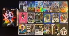 (18) Jalen Hurts 2021-25 Vet Card Lot: Patch, Prizms, Parallels, Color Blast Tin