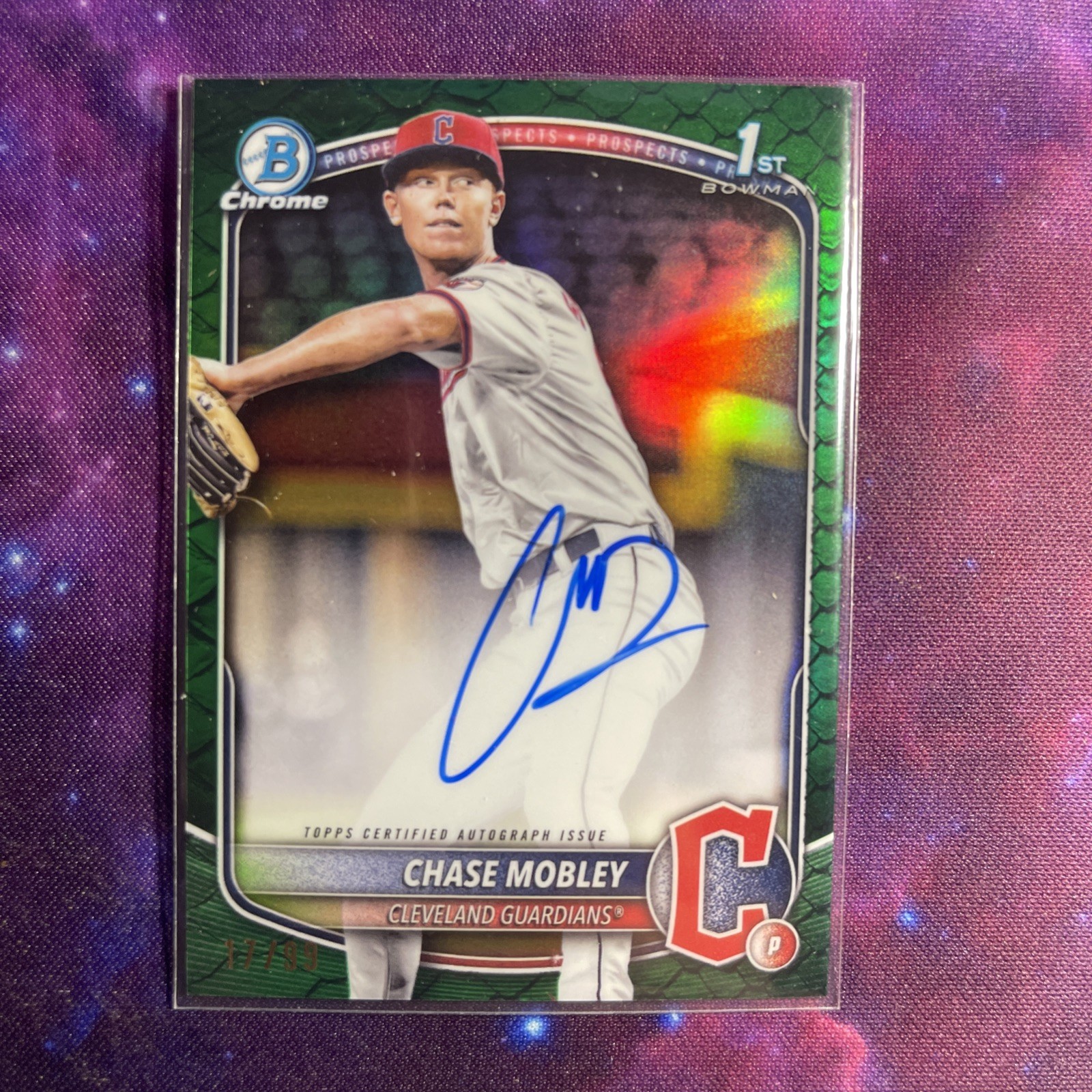 2025 Bowman Chrome Chase Mobley 1st Bowman Green Refractor Auto /99    A-2