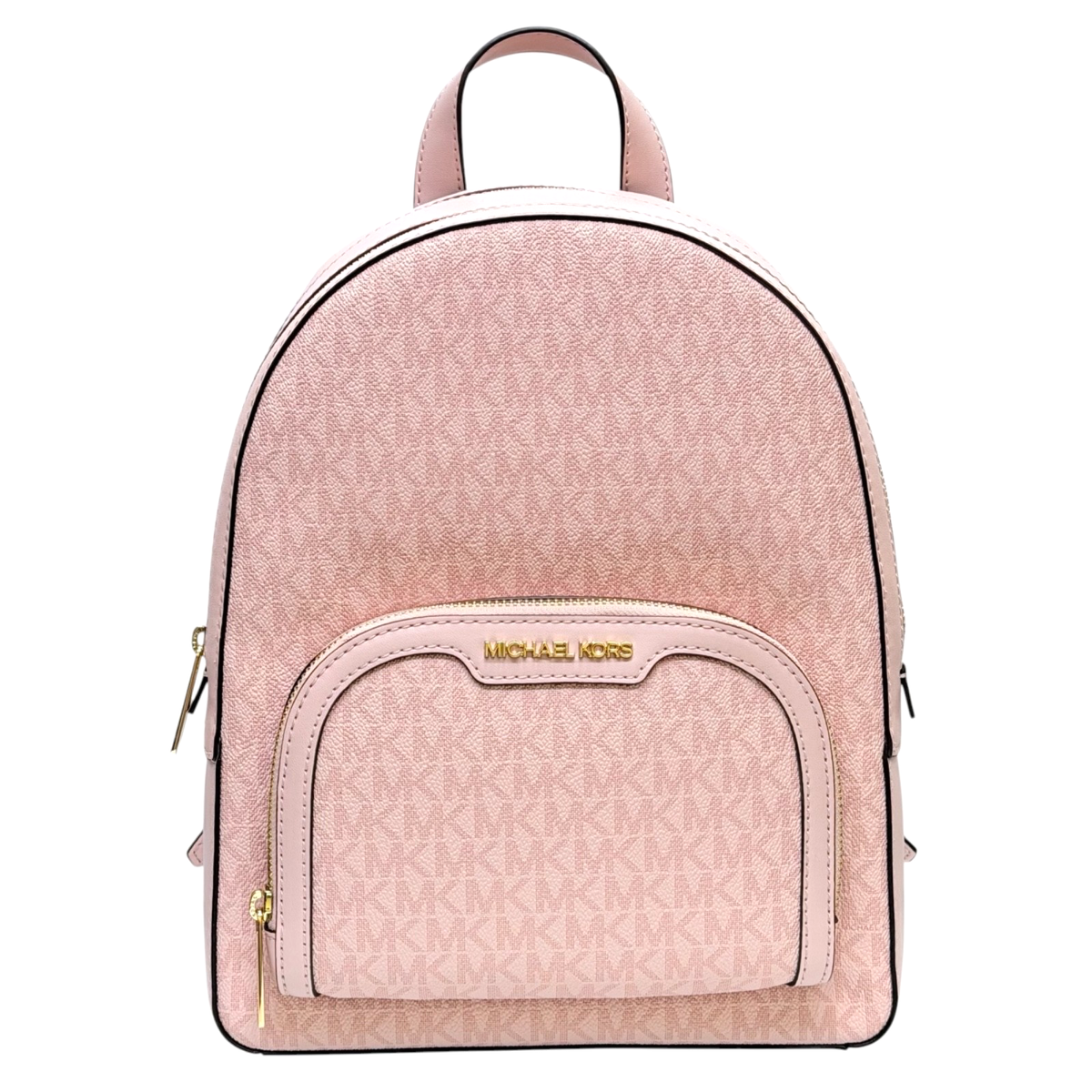 Michael Kors Jaycee Medium Backpack Zip Pocket MK Signature Logo