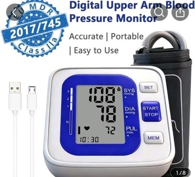 Accurate Digital BP Monitor With Large Cuff For Home Use, Irregular Heartbeat...