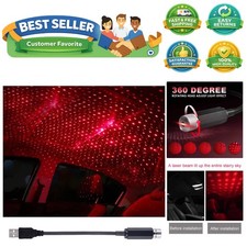 Car Roof Star Night Light, Portable Adjustable USB Flexible Interior LED Roma...