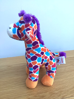 Webkinz Ganz Sonnenuntergang Giraffe weiches Plüschtier nicht mehr produziert Sammlerstück seltenes Spielzeug