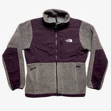The North Face Fleece Jacket Womens Medium Purple Gray Full Zip