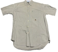Vintage 90s Tommy Hilfiger Golf Plaid Short Sleeve Men's S Polo Shirt F2
