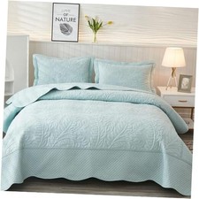 3-Piece 100 Cotton Oversized Oversized King 118" x 106" Aruba Blue