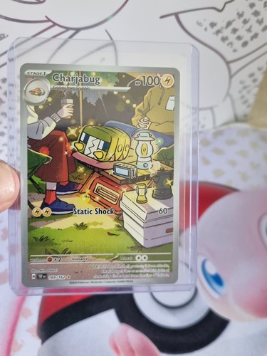 Charjabug 169/162 Illustration Rare Temporal Forces Pokemon Card Secret Holo - Picture 16 of 22