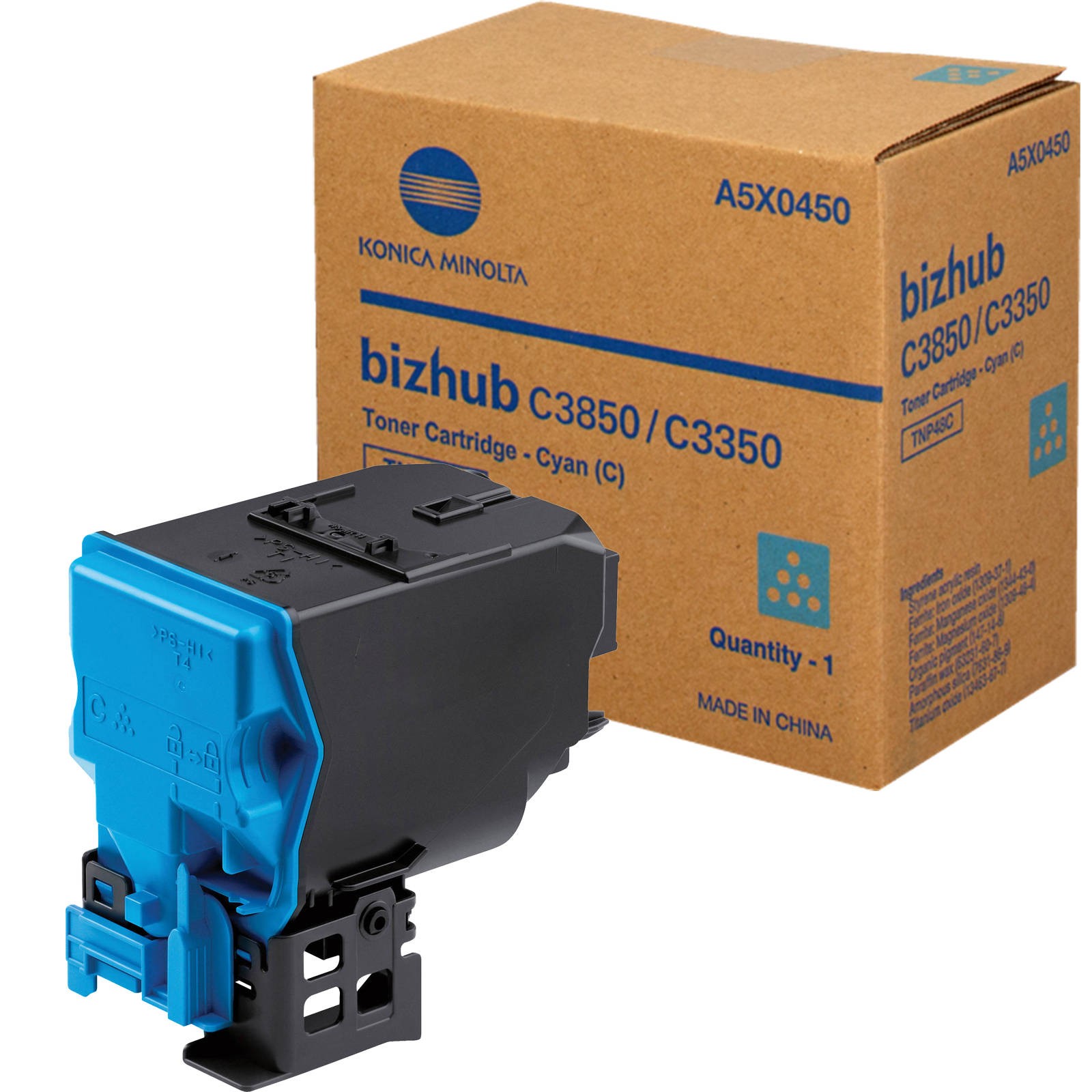 Original Konica Minolta TNP48C Cyan Toner Cartridge (A5X0450)
