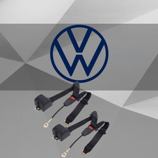 For All Volkswagen Beetle Car Front Seat Belts 2pcs 3 Point Retractable Black