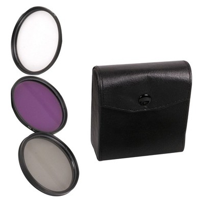 Digital Camera Lens Filter UV+CPL+FLD Kit With Storage Bag For Cannon Nikon Sony