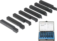 3/8 Inch 8 Pieces HSS Tool Bit Set for Turning and Facing work, Hardened, Pre-gr