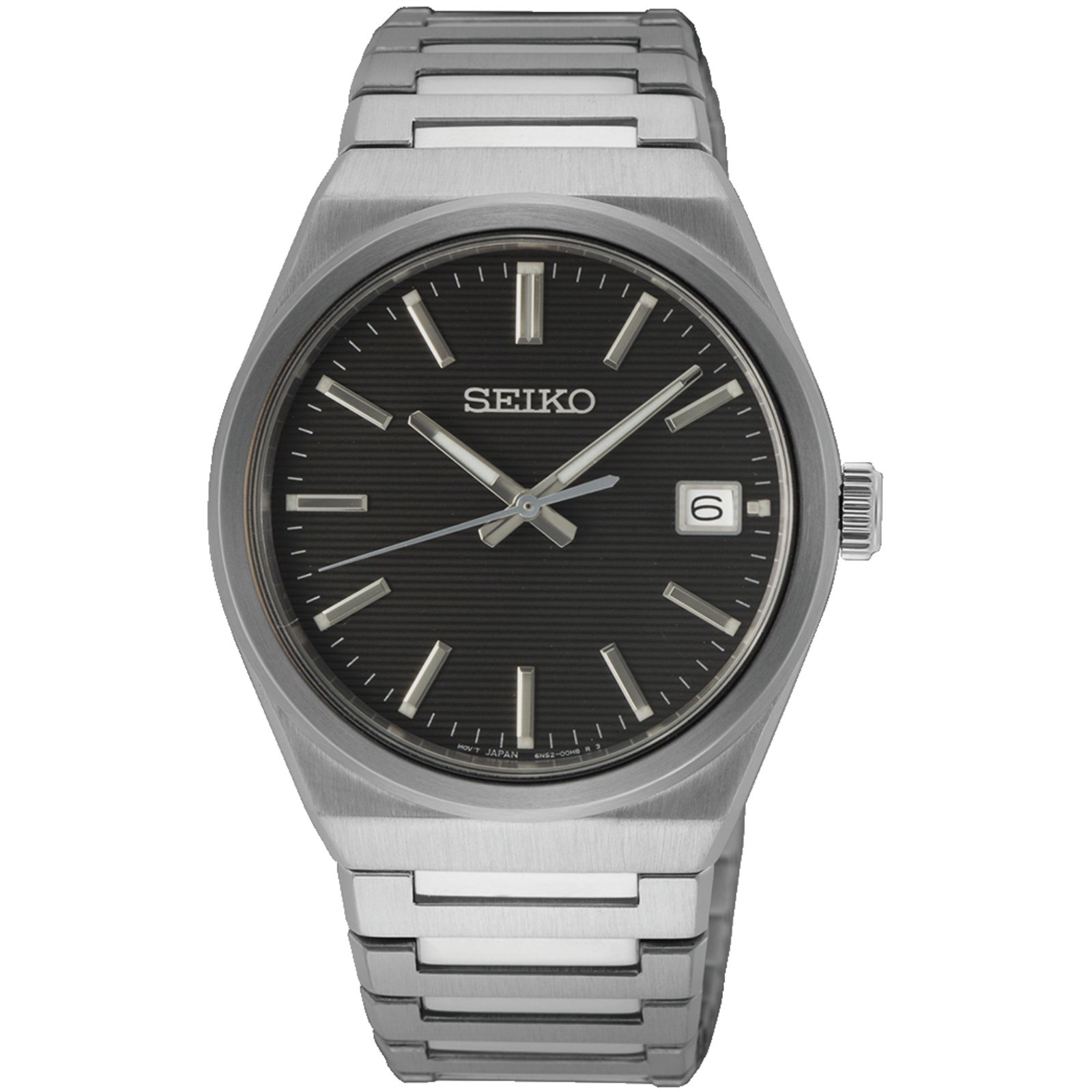 Seiko Men's Stainless Steel Size 10 Black/Light Bracelet Watch - W24169 Sur557p1 - Image 2