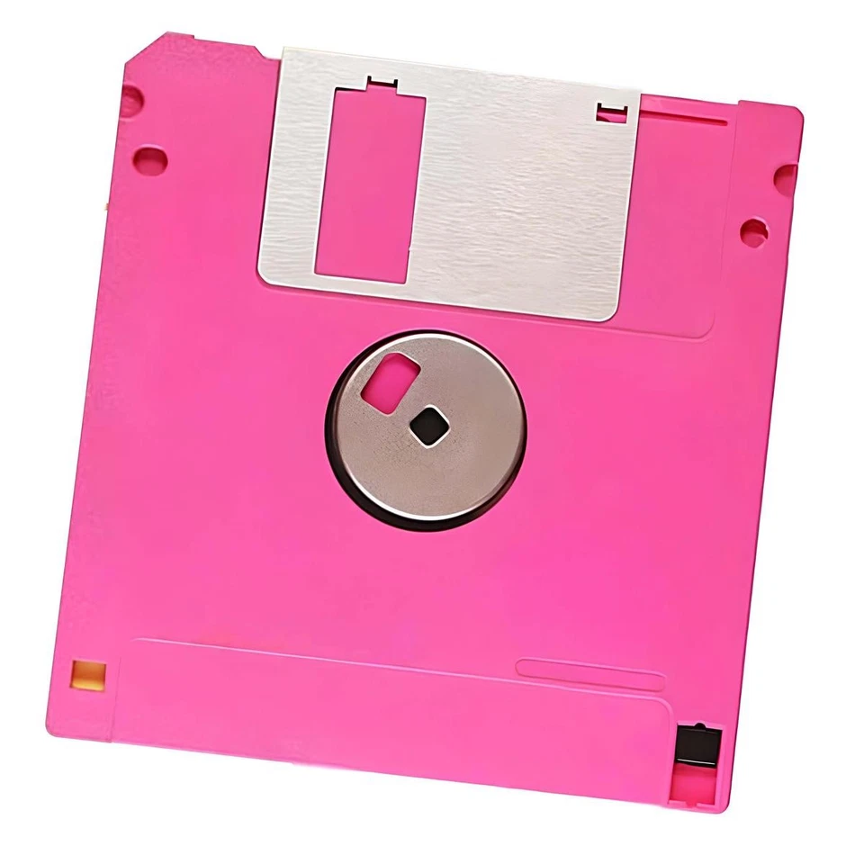 1 x Maxell флоппи-дисковод 3,5 «1,4 МБ MF2-HD MS-DOS Windows розовый (одинарный) - Изображение 2 из 3