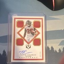 Panini Vertex Capstones Tevin Coleman Falcons Autograph #66/99