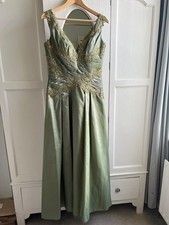 Anoushka G wedding and formal dress pale green with lace and beading size 12
