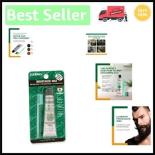 Men's Moustache Wax - Strong Hold, Nourishing & Unscented, 3 Pack, 0.5 oz Each