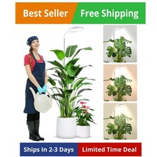 Grow Lights for Indoor Plants Full Spectrum, 80 LEDs 3 Colors Grow Light, 65i...
