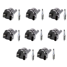 Denso 8 Ignition Coil 8 NGK Iridium Spark Plugs Kit For Camaro Canyon Tahoe V8