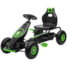 Fun Ride Kids Pedal Kart 47.75x22.75x24in 110lb Max Load Green Finish