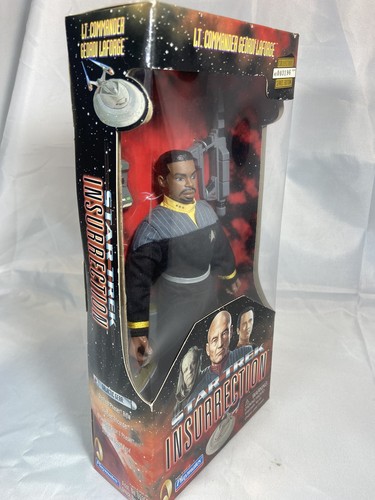 Star Trek Insurrection 9" Action Figure Lt Co Geordi LaForge 1998 Playmates - Picture 9 of 12