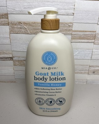 MIA & CO.  Goat Milk Shea Cocoa Butter Smoothing BODY LOTION ~ VANILLA HONEY