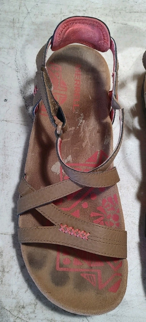 Scarpa sandali Merrell Sandspur Rose da donna in pelle marrone taglia 7