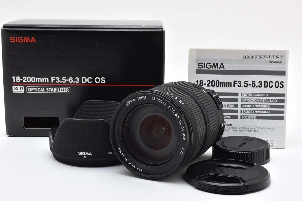 Sigma Nikon F Camera Lenses 18-200mm Focal for sale | eBay