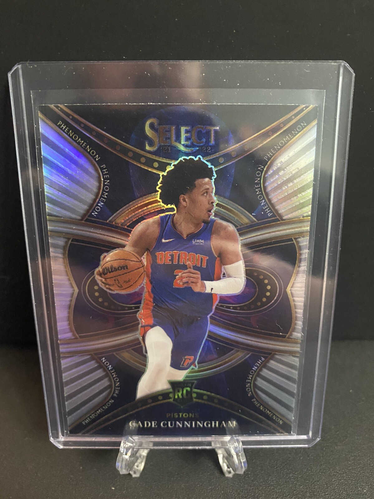 2021-22 Panini Select Cade Cunningham Phenomenon Silver Prizm 33 Pistons