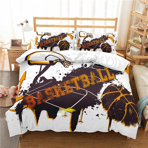 Basketball Court Quilt Doona Duvet Cover Set Single/Double/Queen/King