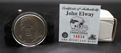 Avon Gift Collection Coin NFL John Elway Limited Edition | eBay