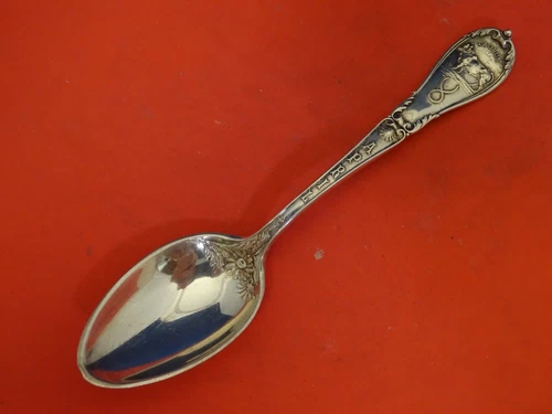 Zodiac By Gorham Sterling Silver Teaspoon April Taurus 5 7/8" Birthday Month