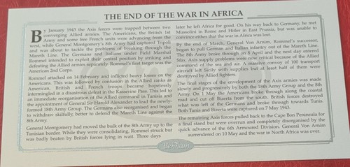 GB-2003 - Benham - "WWII Series"-(BWW25)- Ltd Ed (1000)-"End Of War in E.Africa" - Bild 2 von 3