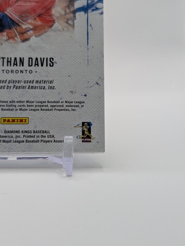 Jonathan Davis 2019 Panini Diamond Kings DUAL RELIC MAJESTIC LOGO #'D /10 SP - Picture 11 of 11