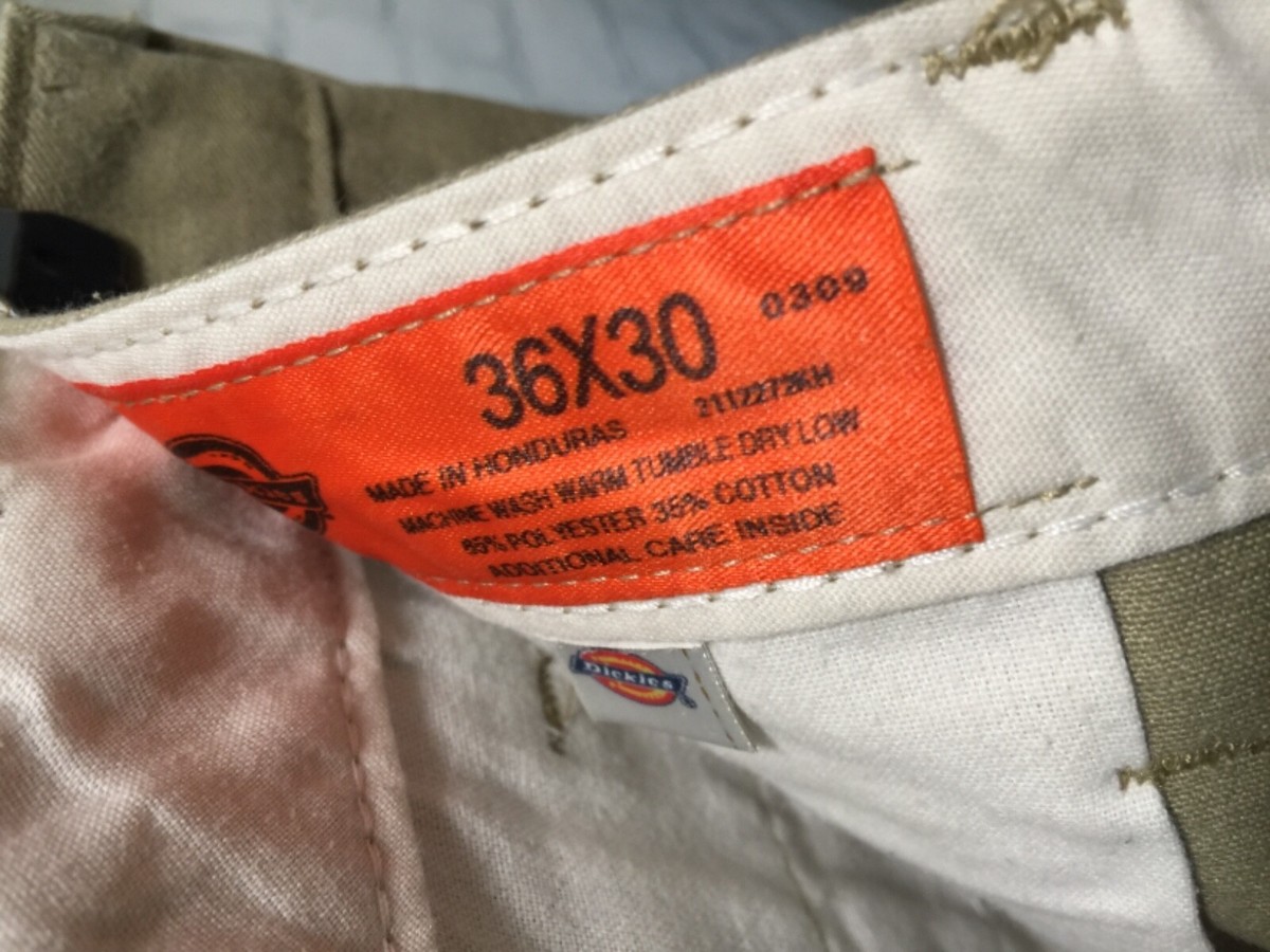 Vintage Orange Tag Dickies Work Pants Khaki Color Men's 36 x 30 | eBay