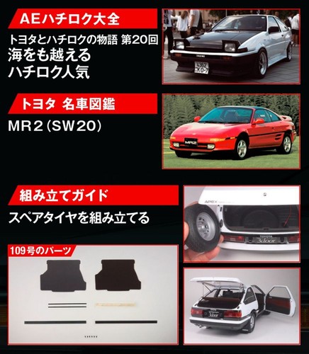 DeAGOSTINI TOYOTA Sprinter Trueno AE86 1983 1/8 Scale Weekly Magazine Vol.1 -110 - 第 452/458 張圖片