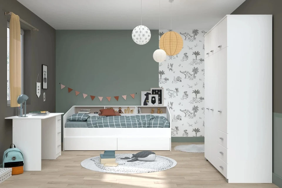 Parisot Sleep 22- Kinder-und Jugendzimmer Stauraumbett Weiß 90x200 - Bild 2 von 4