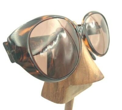 Vintage Ellen Tracy B96-31 Tortoise Brown Oval Cat Eye  display picture 1