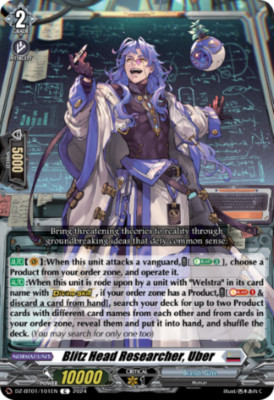 x4 Blitz Head Researcher, Uber - DZ-BT01/101EN - C CFV M/NM