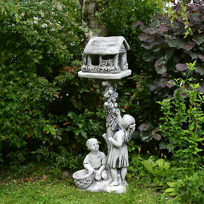 Lot de 4 statues d'animaux de jardin en résine - Décoration en forme  d'oiseau - Pour la maison, le bureau, le jardin - Style mixte : :  Jardin