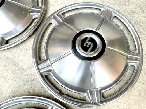 MAZDA LUCE SUA 1500 1800 SEDAN WAGON ORIGINAL STAINLESS 14” WHEEL CAP SET - Picture 7 of 10