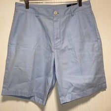 Vineyard Vines By Shep  Ian Men Flat Front Chino Club SHORT Shorts Blue SIZE 32