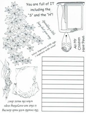 Unmounted Rubber Stamp Plate, Unmounted/Uncut Pink Rubber Stamps