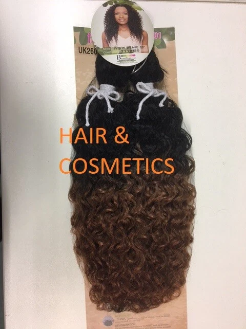 Sleek 101 Classic Brazilian Hair IVORY Weave18"-Sythentic Tongable-TRACK UK Post