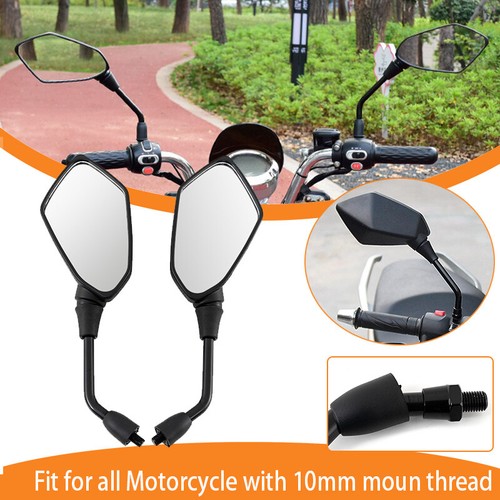 Universal Pack(2) Motorcycle Motorbike Rearview Rear View Side - Foto 7