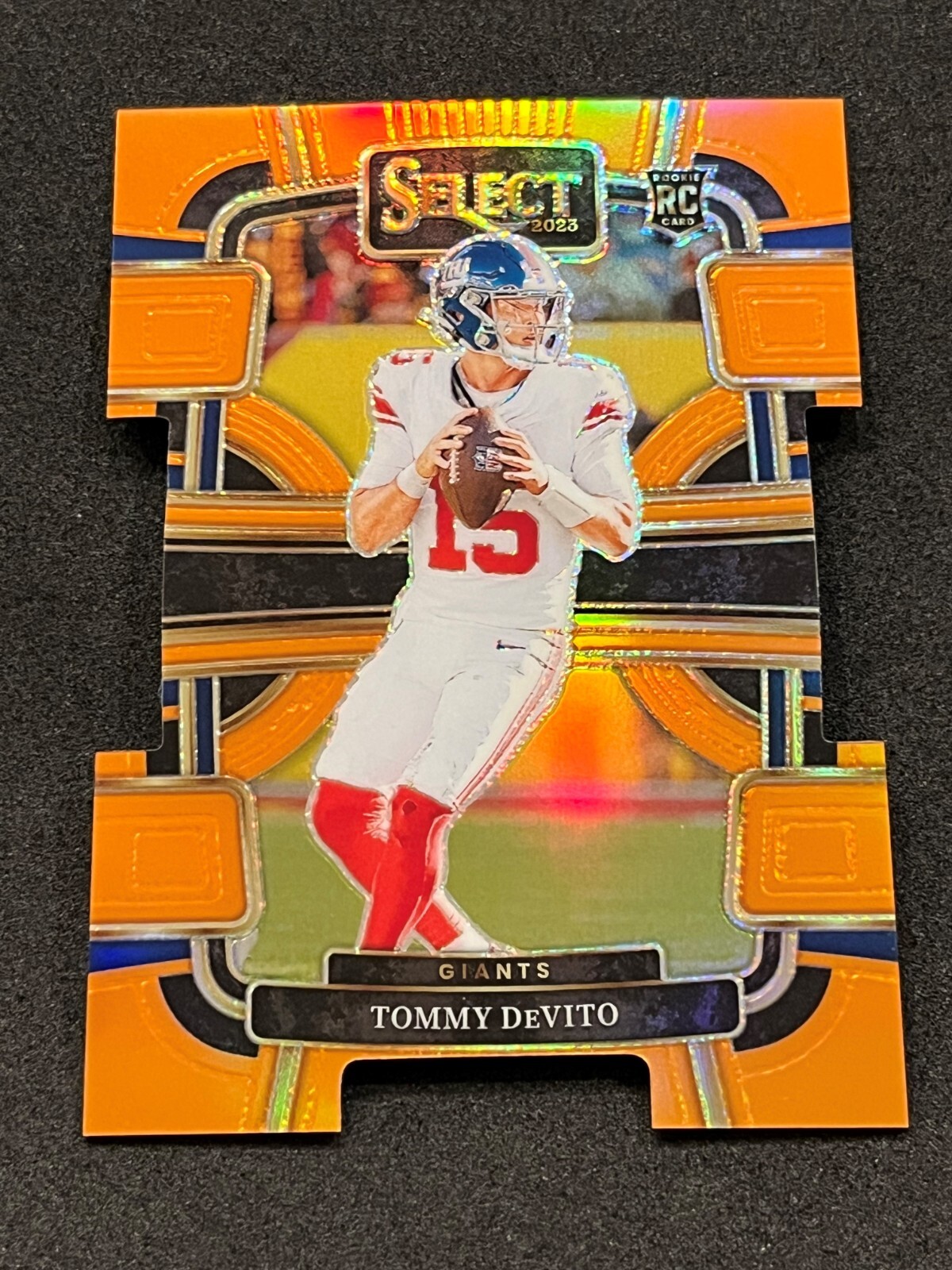 2023 Panini Select Tommy DeVito Concourse Die-Cut Orange Prizm 117/499 #73