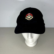 Nintendo Super Mario Brothers Baseball Cap Snapback Hat Black Youth Gamer